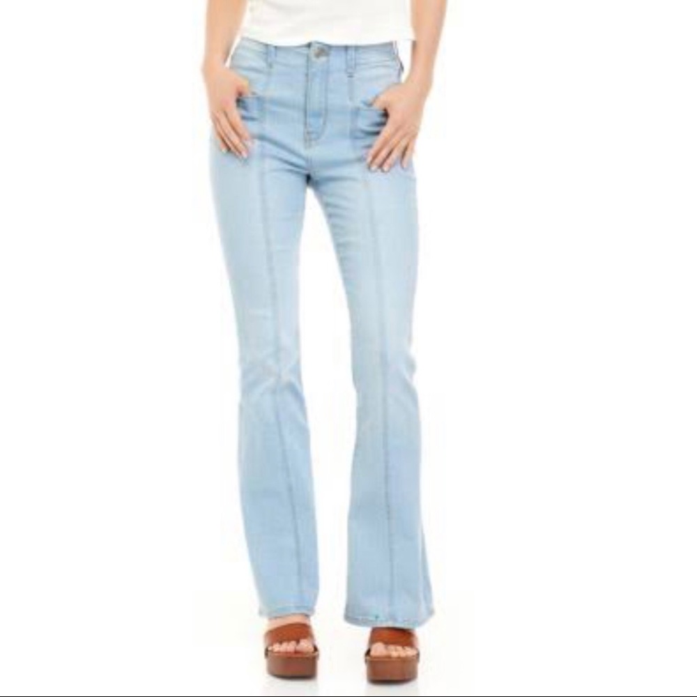 Blue Pacific High Rise Flare Jeans Sz 12